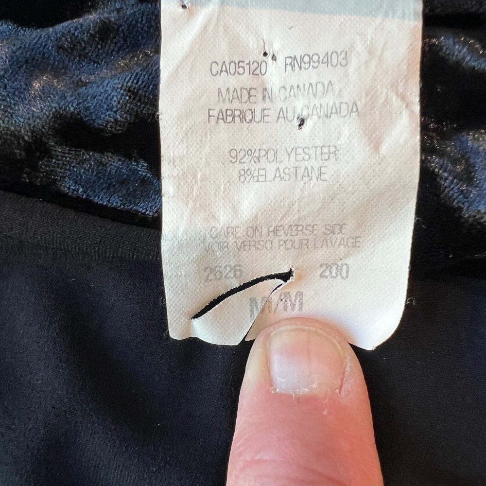 Papillon Blanc Semi Formal Black‎ Cocktail Velvet Trim 3/4 Sleeve Dress - Picture 6 of 9